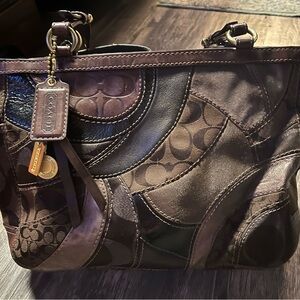 Signature Zoe Patchwork Coach Bag